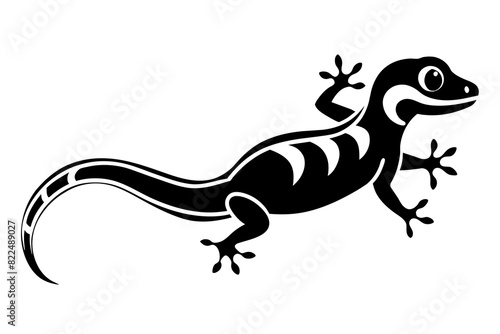 gecko vector silhouette illustration © Shiju Graphics