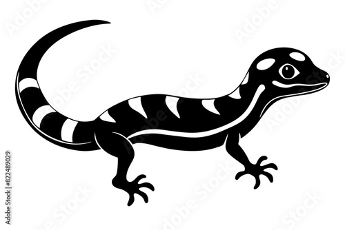 gecko vector silhouette illustration