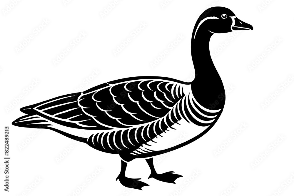 goose vector silhouette illustration goose vector silhouette illustration