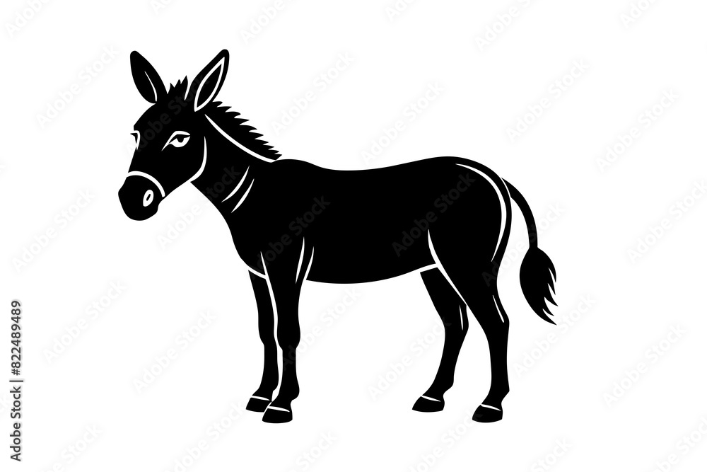 mule vector silhouette illustration mule vector silhouette illustration