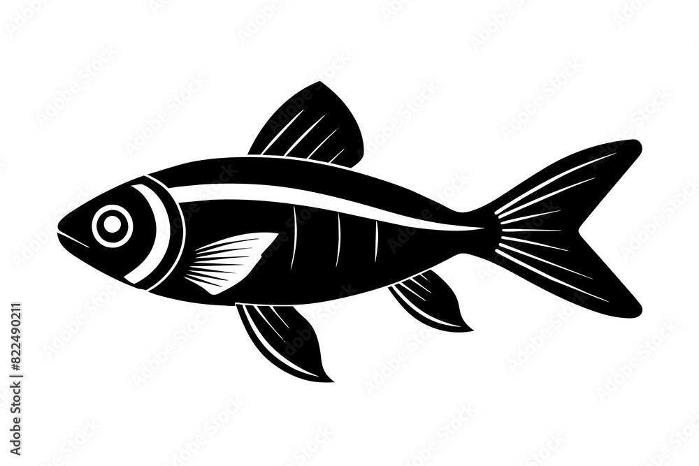 tetra vector silhouette illustration tetra vector silhouette illustration