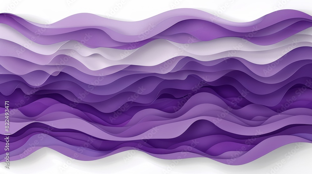 A purple and white wave pattern on the bottom half of a white background The upper half is also white A purple and white wave pattern on the bottom half of a white background The upper half is also white