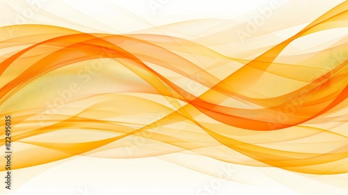  A background featuring an abstract blend of orange and yellow hues, with a wave-like column of smoke rising in the center Surrounding it is a plain white backdrop, and in