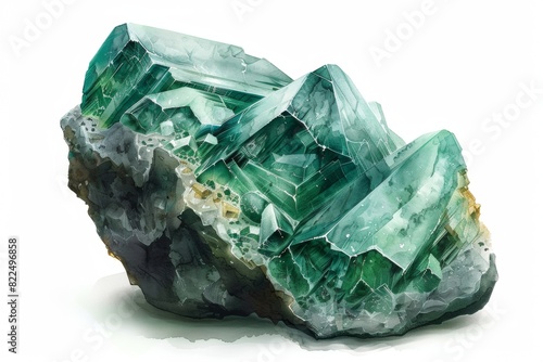 mineral stone isolated on white background