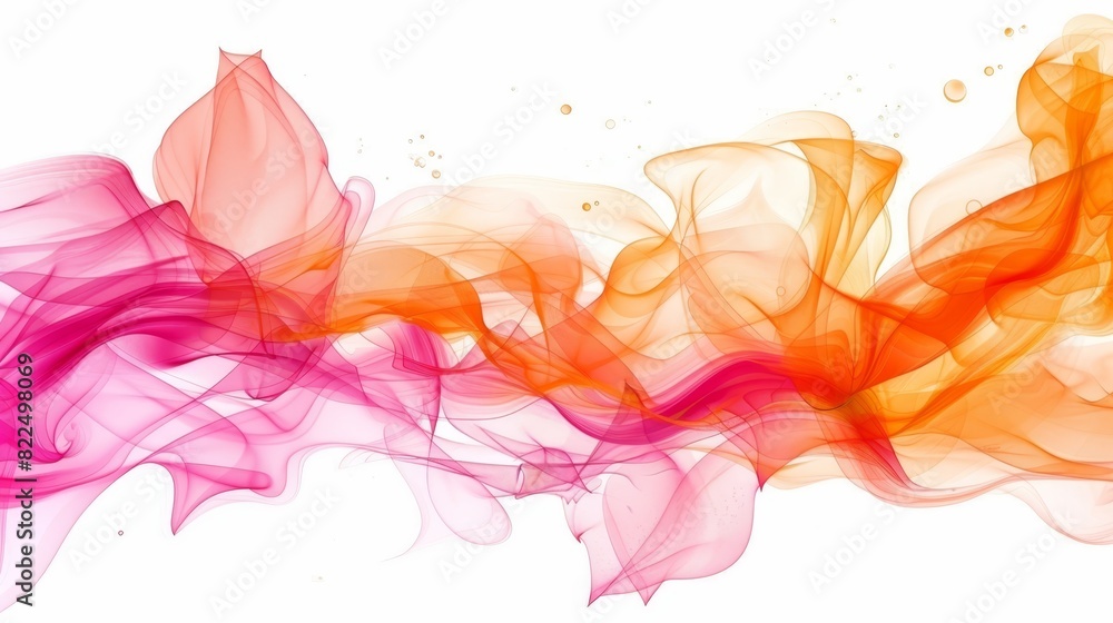 Colorful smoke against a pristine white backdrop, with copious amounts emerging from both the top and bottom edges Colorful smoke against a pristine white backdrop, with copious amounts emerging from both the top and bottom edges