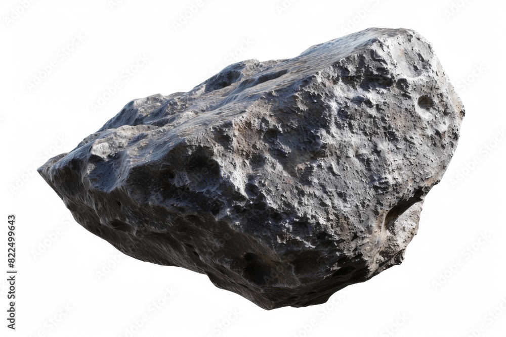 Fototapeta premium mineral stone isolated on white background