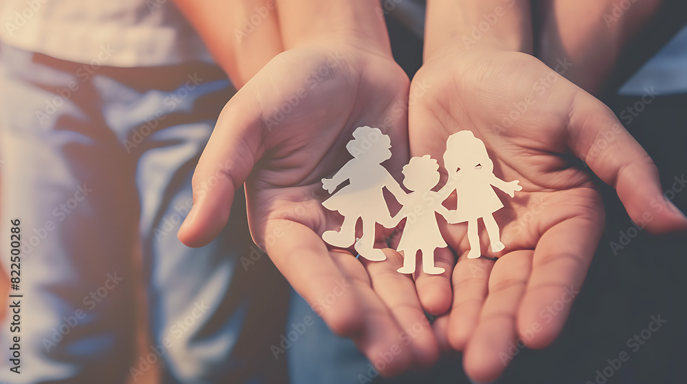 Hands Holding Paper Family Cutout - family hands holding hands Hands Holding Paper Family Cutout - family hands holding hands