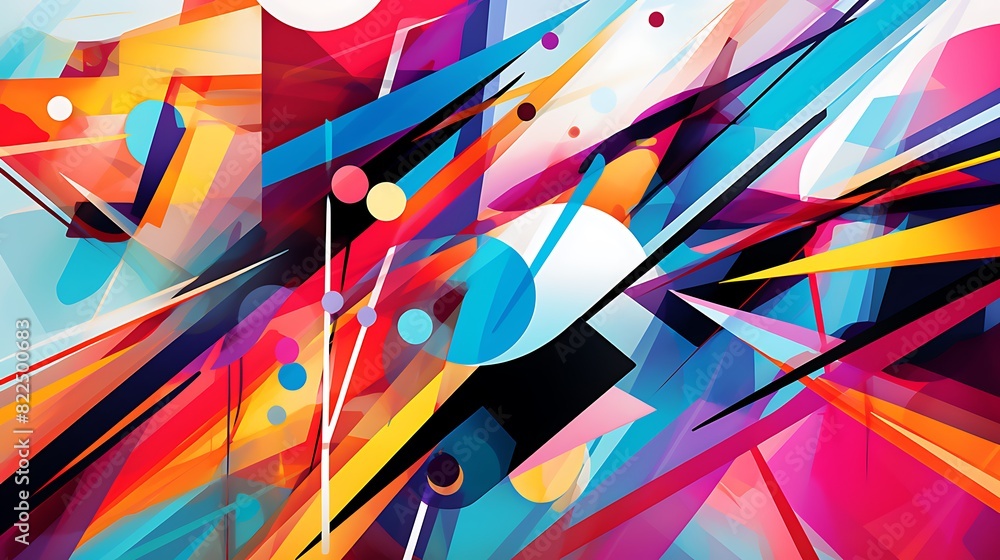 Abstract and colorful background with geometric shapes and modern patterns, ideal for graphic design Abstract and colorful background with geometric shapes and modern patterns, ideal for graphic design