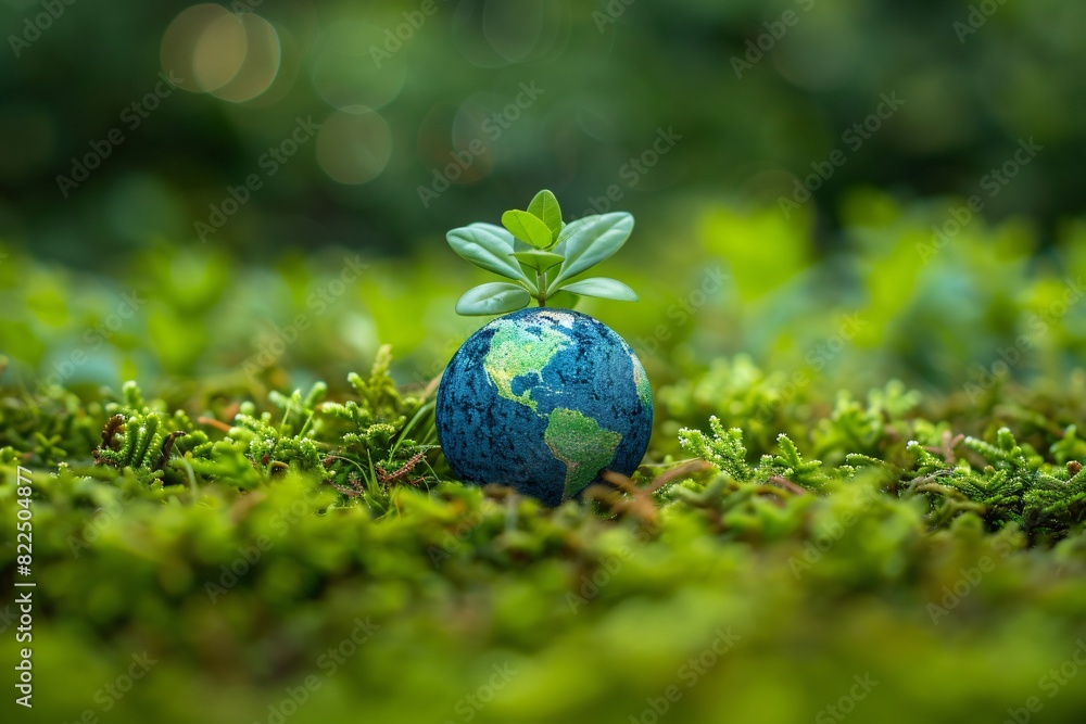 Earth Green Plant Environmental Protection Concept Earth Green Plant Environmental Protection Concept