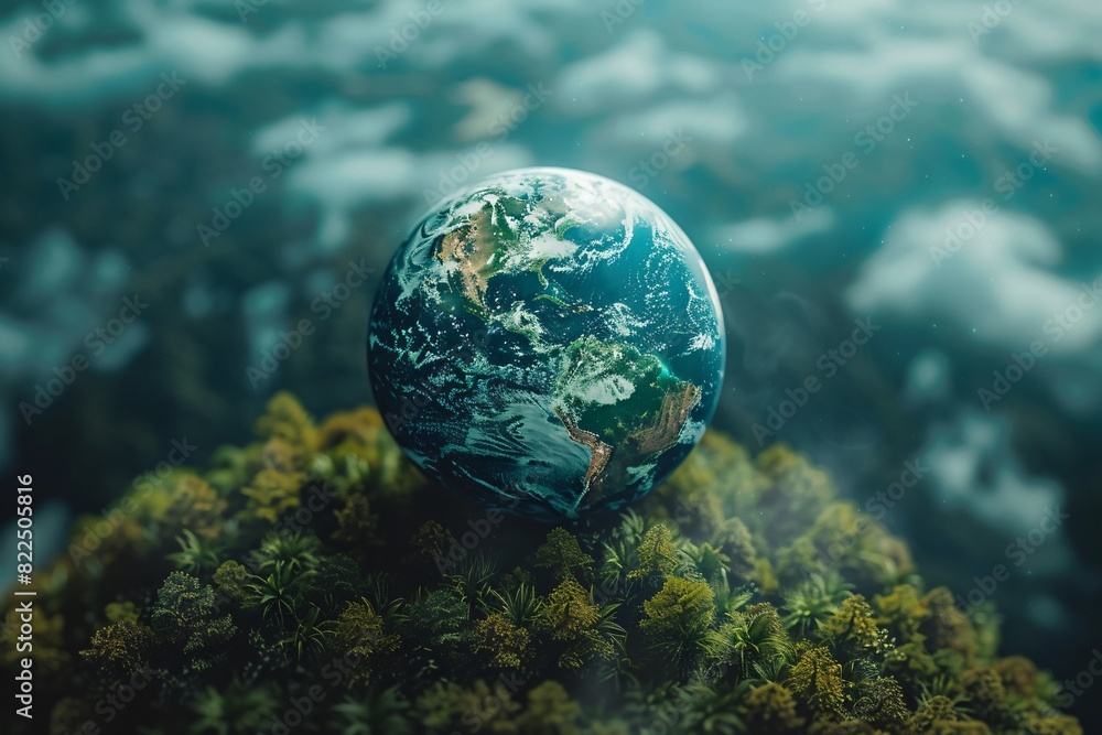 Earth Green Plant Environmental Protection Concept Earth Green Plant Environmental Protection Concept