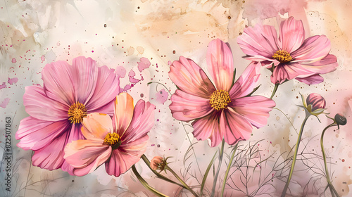 Cosmos Flowers