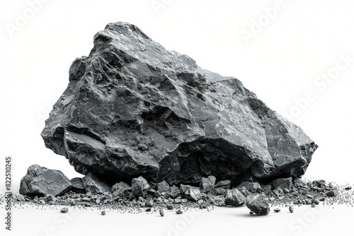 mineral stone isolated on white background