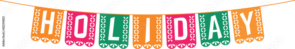 Party with the inscription - Holiday. Decorative inscription on a poster, greeting card. Vector illustration on a transparent background. Party with the inscription - Holiday. Decorative inscription on a poster, greeting card. Vector illustration on a transparent background.