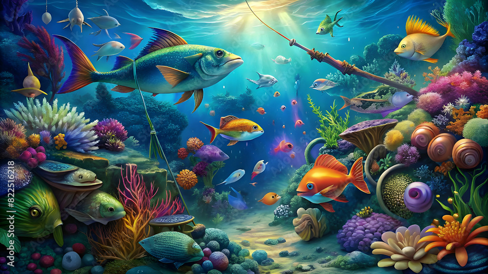 versatile multi color fishing in deep sea versatile multi color fishing in deep sea