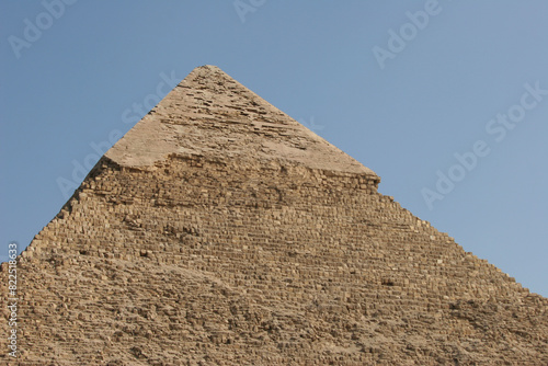 Structure of the pyramid wall in Giza  Egypt.