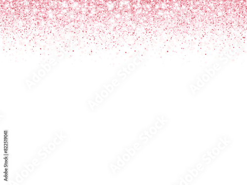 Pink glitter lights background. Sparkling glittering rain effect. Luxury frame for mother's day, Valentine, wedding, birthday party.