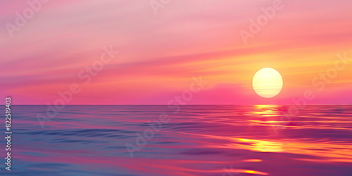 The sun sets, painting the sky in gentle hues of pink, orange, and purple. © Lila Patel