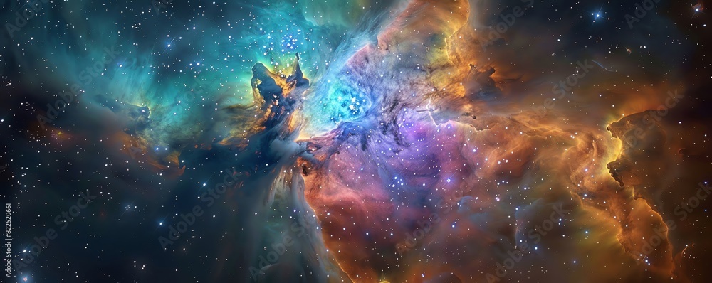 Cosmic dust clouds in a nebula3 Cosmic dust clouds in a nebula3