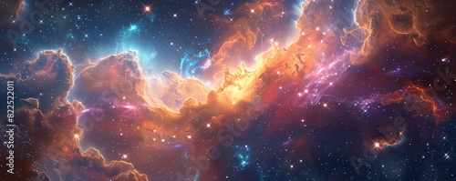 Digital painting of a galactic scene2