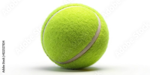 Tennis ball isolated on white background in realistic 3D render © guntapong