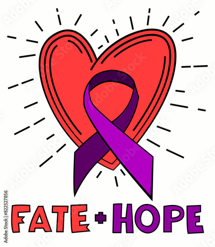 National cancer survivor month. Hope, support concept.