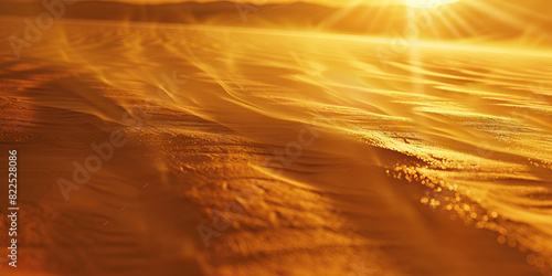 The warm golden sun casts long shadows across the dusty brown desert, waiting for the cool embrace of twilight © Lila Patel