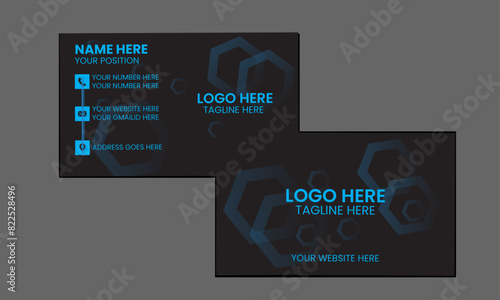 modern cteative simple business card design layout template
