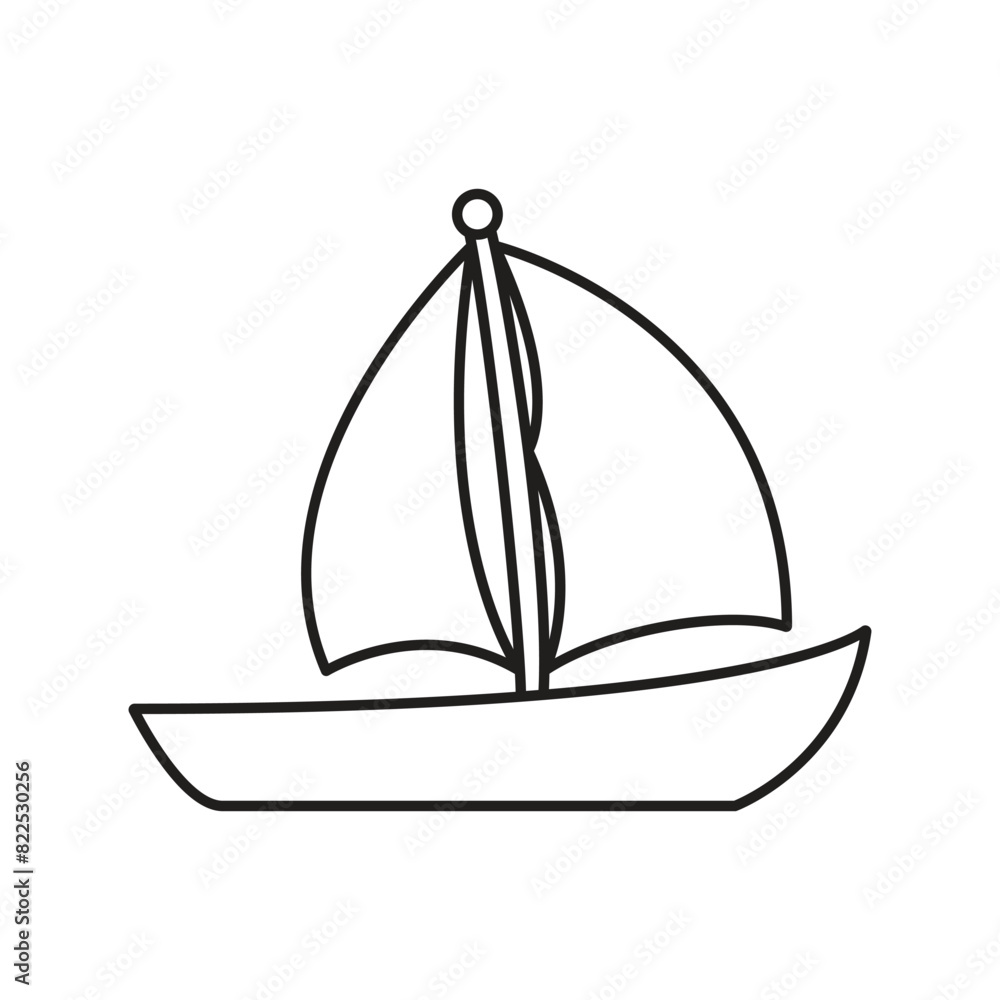 sailboat icon logo sailboat icon logo