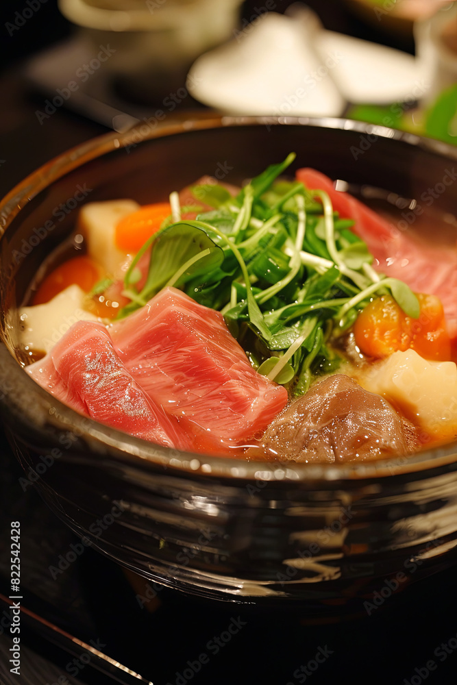Sea foods sumo wrestler's stew Japanese foods of the tuna
Sea foods sumo wrestler's stew Japanese foods of the tuna
