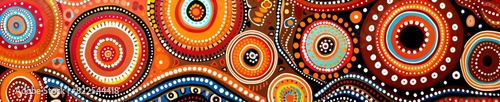 National patterns of the indigenous people of Australia photo