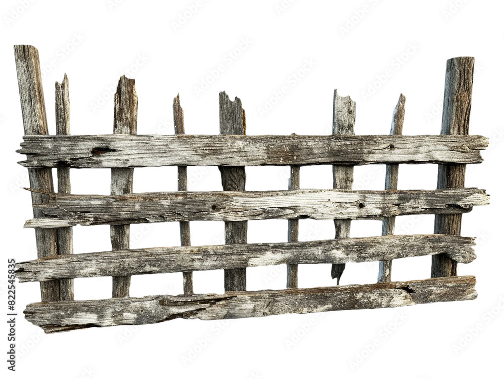 Naklejka premium Old wooden fence