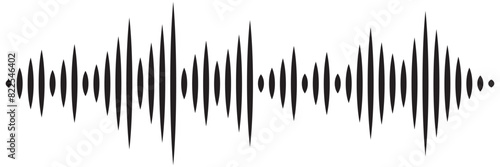 Isolated sound wave audio vector