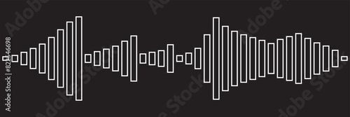 Isolated sound wave audio vector