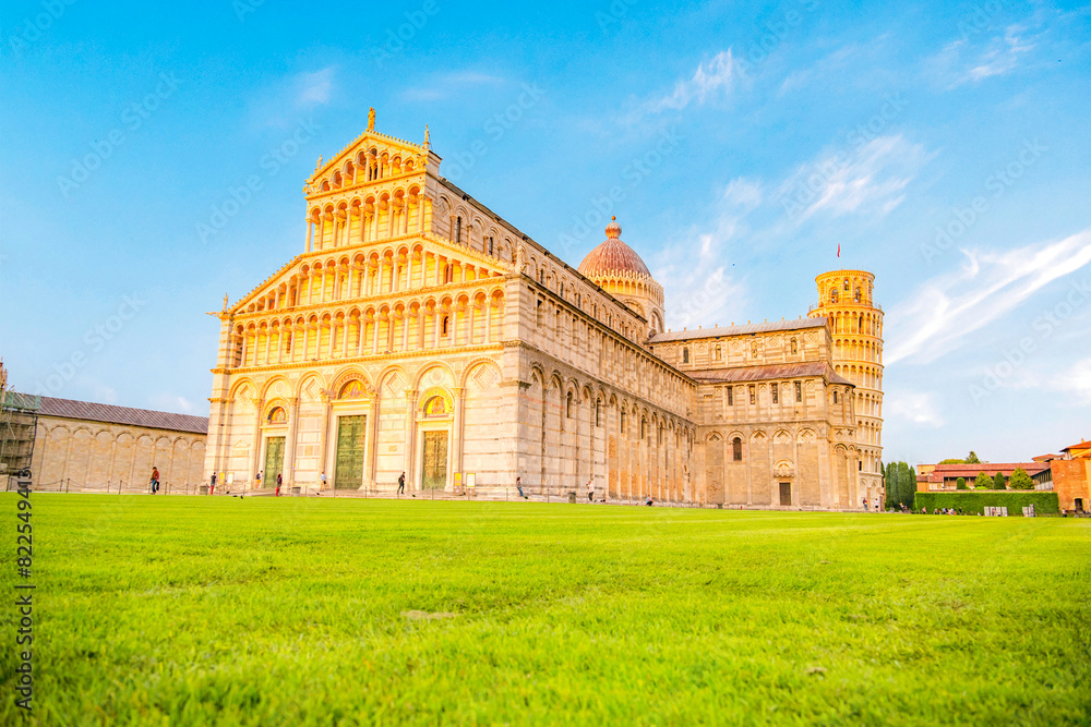 Pisa Cathedral and the Leaning Tower in Pisa, Italy. Pisa Cathedral and the Leaning Tower in Pisa, Italy.