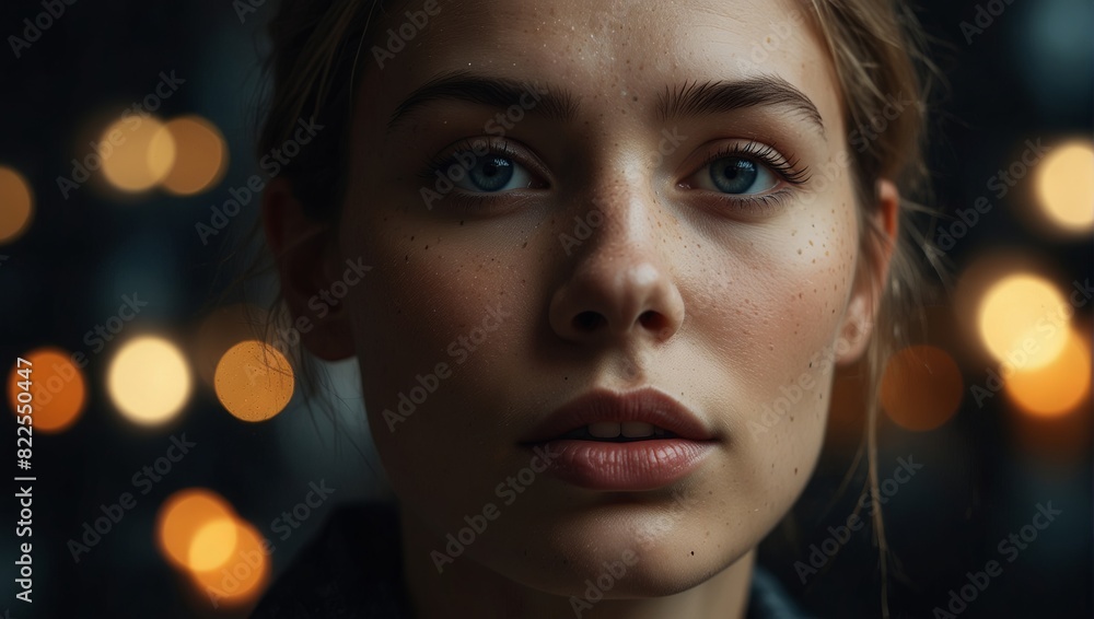 Modern abstract female art portrait. Modern abstract female art portrait.