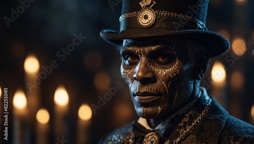 Meet Baron Samedi the charismatic voodoo spirit known as the loa of the dead. photo