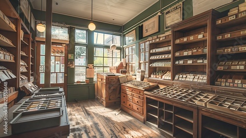 An old post office, now a stamp collector's haven, is a nostalgic paradise for enthusiasts.