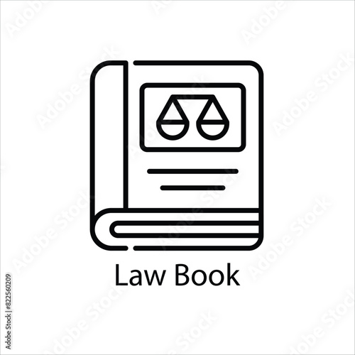 Law Book vector icon