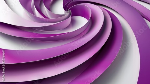  A tight shot of a purple-white backdrop featuring a spiral motif at its base  with the design prominently displayed in the bottom corner