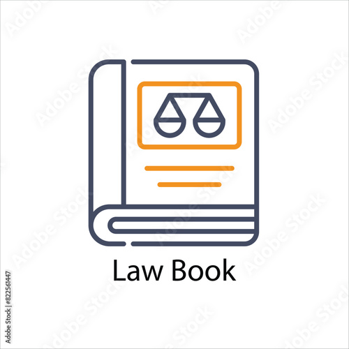 Law Book vector icon
