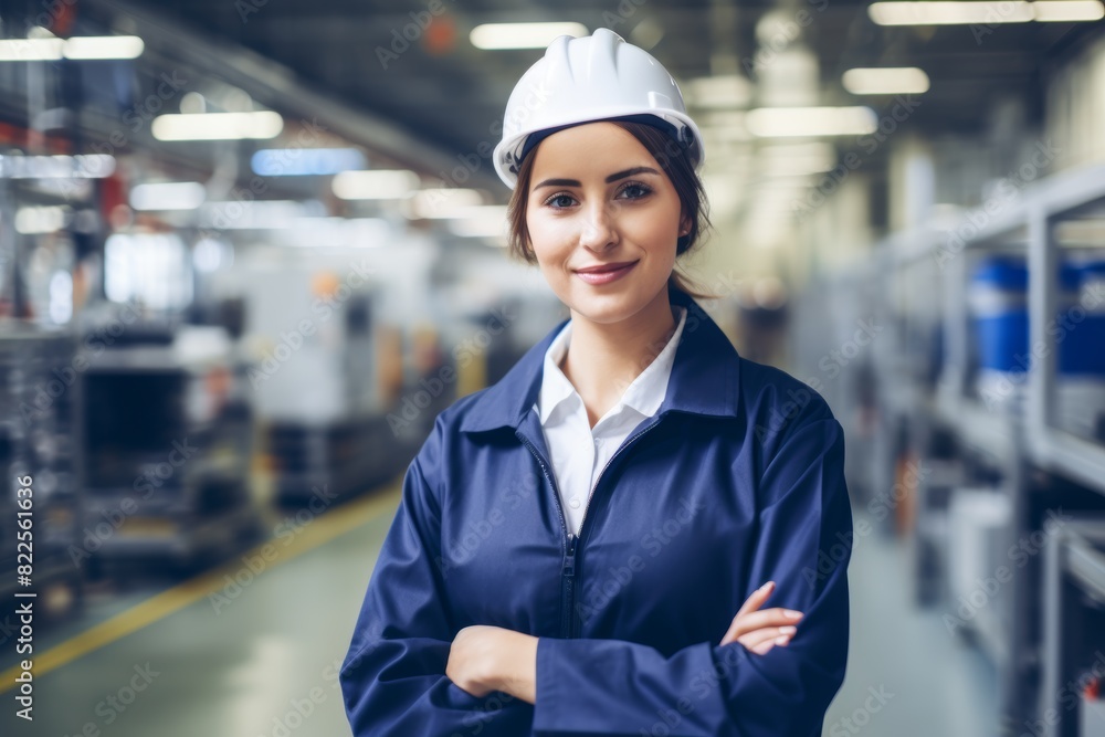 Breaking Barriers: A Female Engineer Overseeing Production at a High-Tech Mobile Phone Plant Breaking Barriers: A Female Engineer Overseeing Production at a High-Tech Mobile Phone Plant