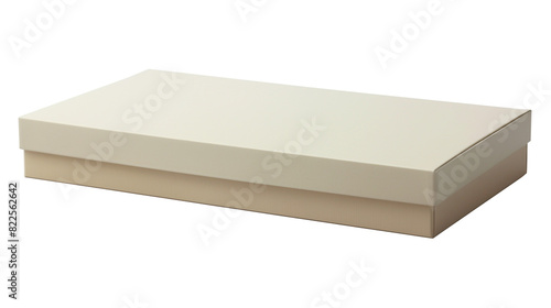 Beige container with a delicate ivory cover, designed with simplicity and elegance. photo