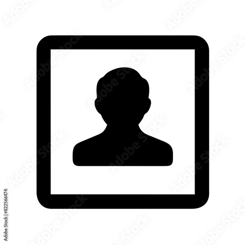 Anonymous Male User Profile Picture Icon – Default Silhouette for Business and Social Media Accounts