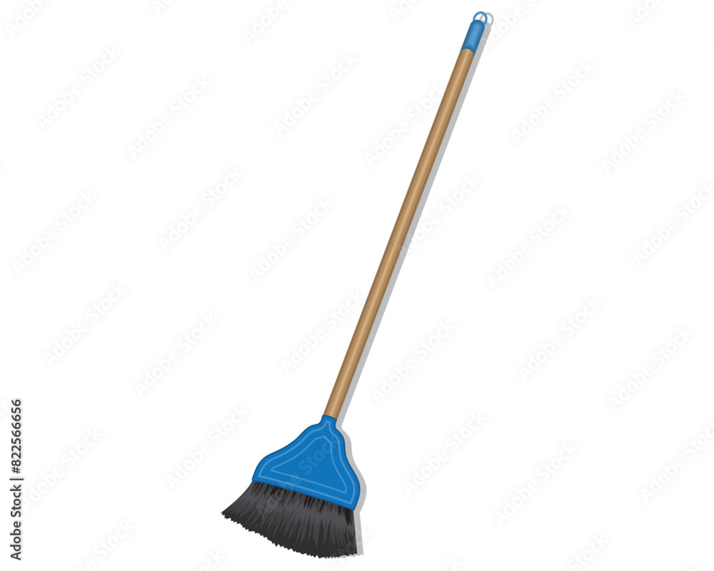 vector design of a tool to help clean dust manually, usually called a palm fiber broom with a handle made of wood and a bottom made of tree hair vector design of a tool to help clean dust manually, usually called a palm fiber broom with a handle made of wood and a bottom made of tree hair