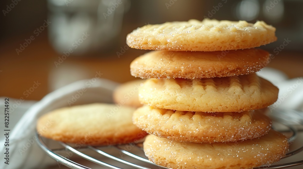 Sugar coated biscuits Sweet and crunchy. Generative Ai Sugar coated biscuits Sweet and crunchy. Generative Ai