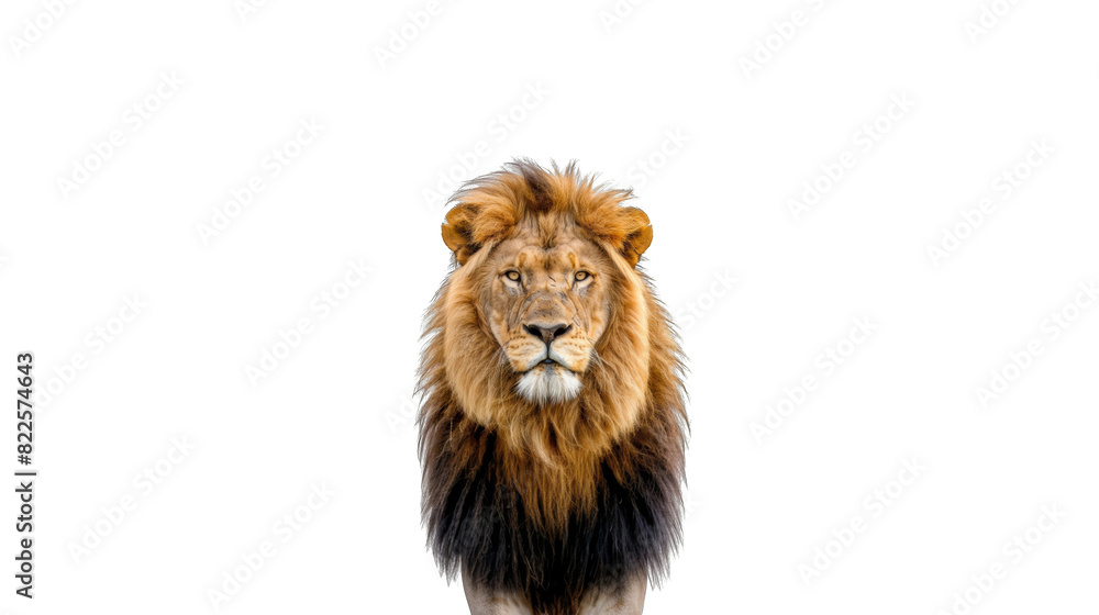 Lion standing, isolated Lion standing, isolated