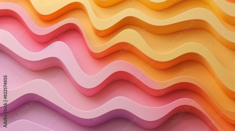 A multicolored background with wavy lines; middle features a yellow, orange, pink, and purple wave A multicolored background with wavy lines; middle features a yellow, orange, pink, and purple wave