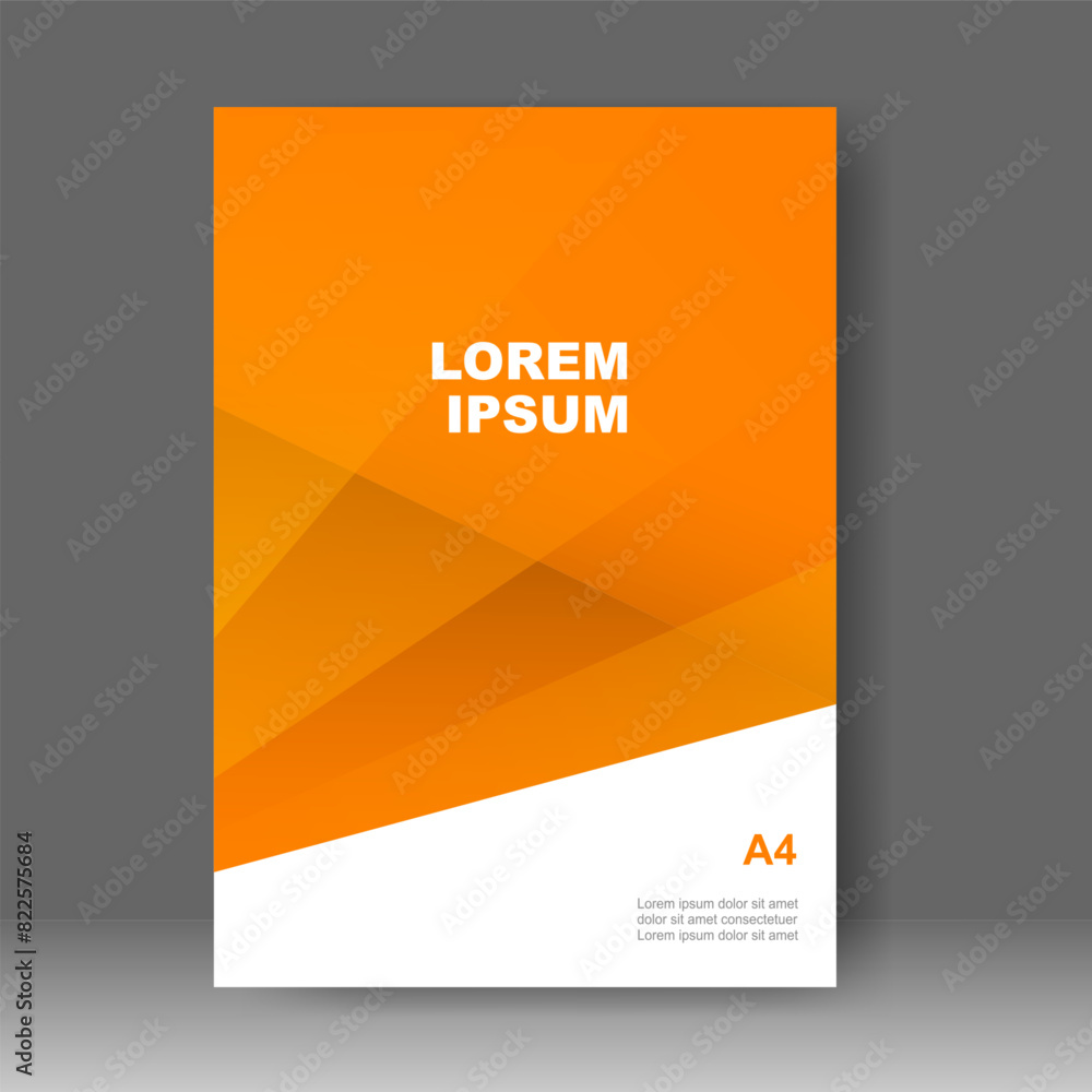 Naklejka premium Cover design modern style. Annual report. Brochure template, catalog. Simple Flyer promotion. magazine. Vector illustration 