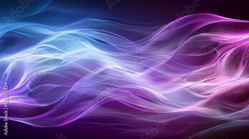 Wallpaper Mural  A purple-blue abstract wallpaper featuring a wave of light emerging from the top, while the bottom half remains unlit Torontodigital.ca