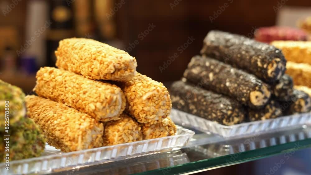 oriental sweets in the store oriental sweets in the store